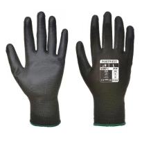 12 Pares - Guantes de trabajo recubiertos de poliuretano con soporte de nylon