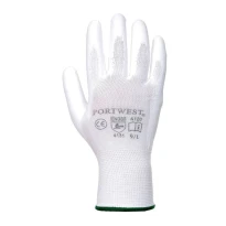 12 Pares - Guantes de trabajo recubiertos de poliuretano con soporte de nylon 2