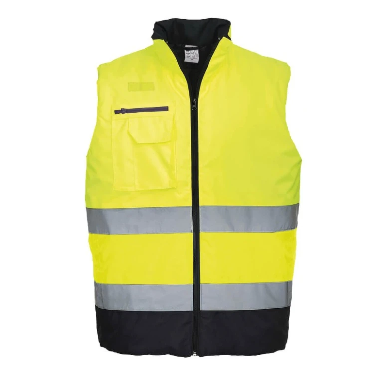 Chaleco de trabajo acolchado Bicolor Alta Visibilidad Portwest S267