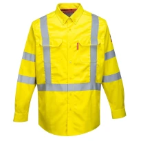 Camisa de trabajo Bizflame Antiestática Ignífuga Alta Visibilidad Portwest FR95