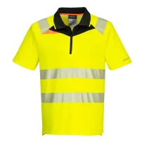 Liquidación total - Polo de trabajo Alta visibilidad DX4 Portwest DX412 Talla 3XL color Amarillo Negro