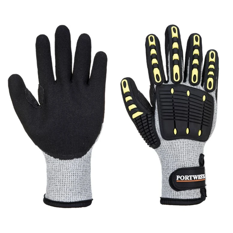 12 Pares - Guantes de trabajo térmicos antiimpacto y anticorte - A729 Portwest