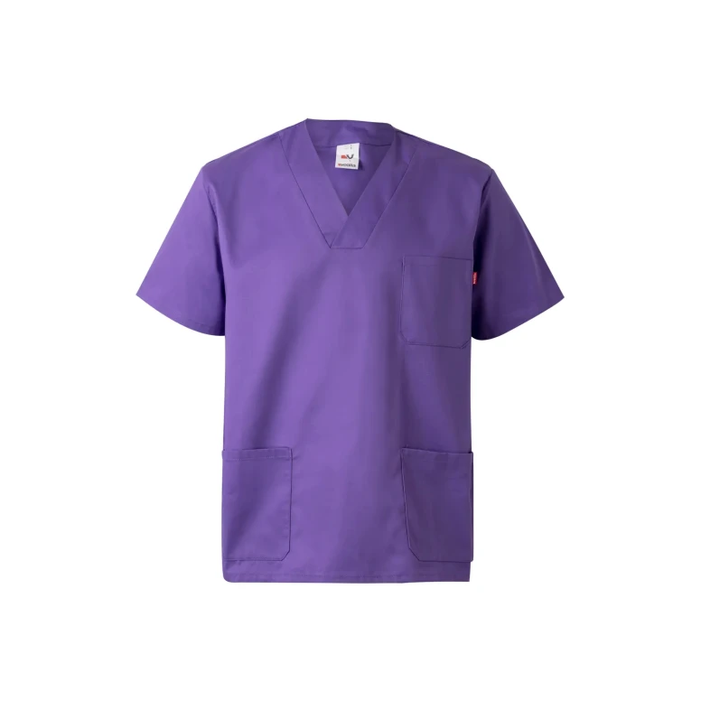 Blusa sanitaria de manga corta de trabajo Multibolsillos Velilla 589