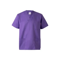 Blusa sanitaria de manga corta de trabajo Multibolsillos Velilla 589