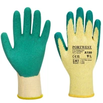 12 Pares - Guantes de trabajo Classic Grip - de Látex - A150 Portwest