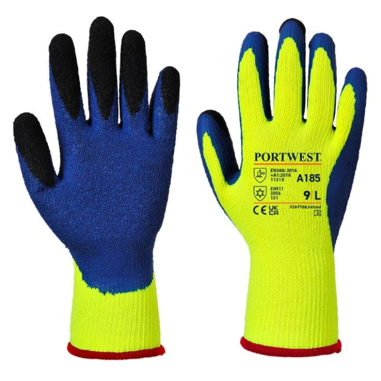 12 Pares - Guantes de trabajo Duo-Therm - A185 Portwest