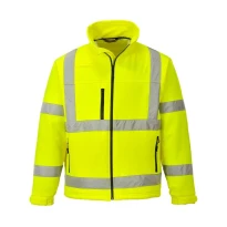 Chaqueta de trabajo Softshell elástica Classic Alta Visibilidad Portwest S424