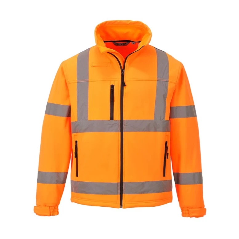 Chaqueta de trabajo Softshell elástica Classic Alta Visibilidad Portwest S424