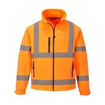 Chaqueta de trabajo Softshell elástica Classic Alta Visibilidad Portwest S424