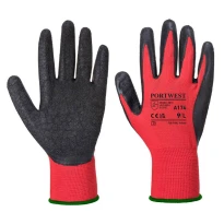 12 Pares - Guantes de trabajo de Látex Flex Grip - A174 Portwest