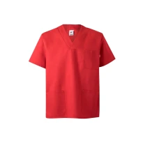Blusa sanitaria de manga corta de trabajo Multibolsillos Velilla 589