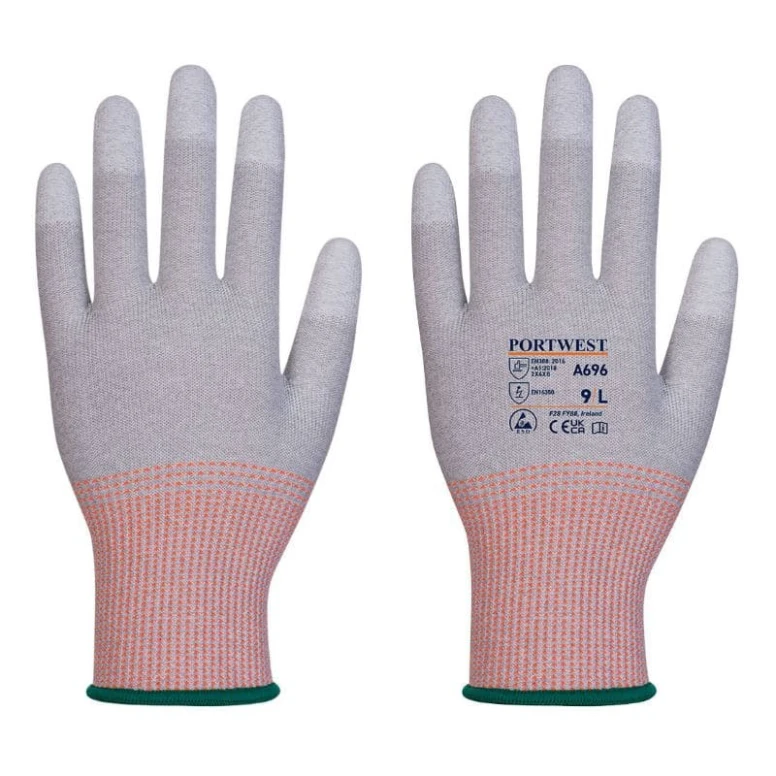 12 Pares - Guantes de trabajo MR13 ESD PU - A696 Portwest