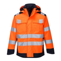 Chaqueta de trabajo Modaflame Impermeable Alta Visibilidad Portwest MV70 2