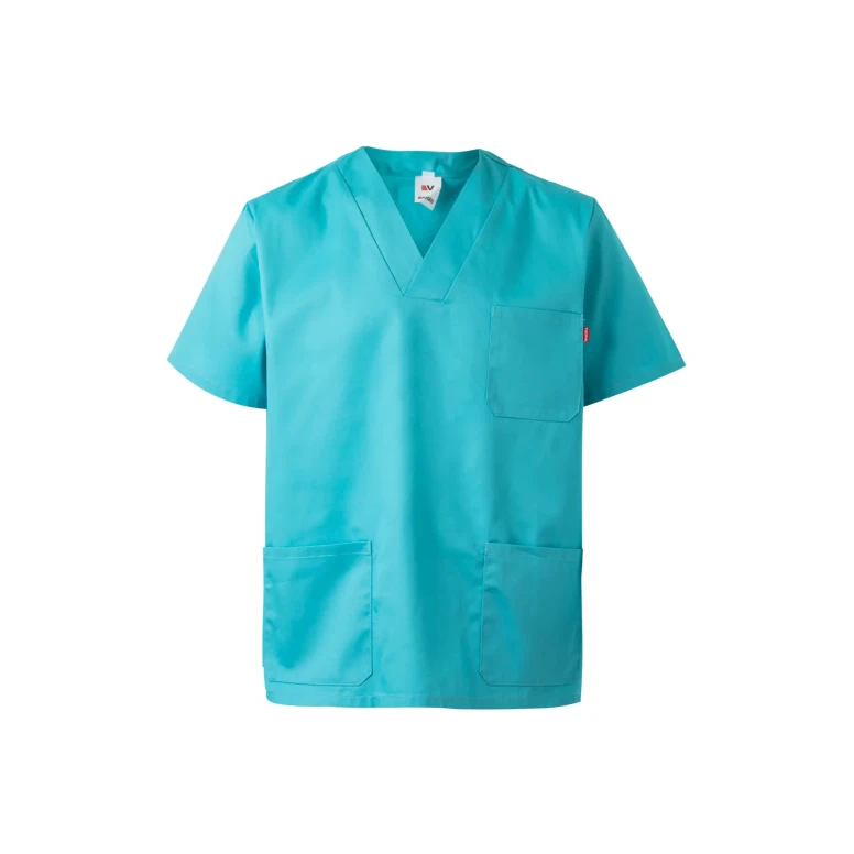 Blusa sanitaria de manga corta de trabajo Multibolsillos Velilla 589