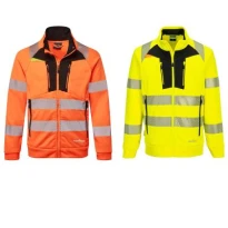 Sudadera de trabajo DX4 Alta Visibilidad Cremallera completa Portwest DX477