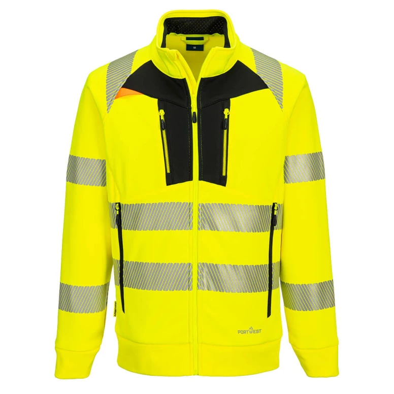 Sudadera de trabajo DX4 Alta Visibilidad Cremallera completa Portwest DX477