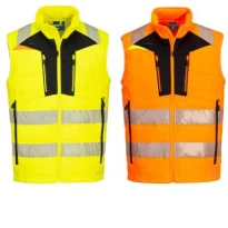 Chaleco de trabajo Alta Visibilidad Multibolsillos Softshell DX4 Portwest DX479