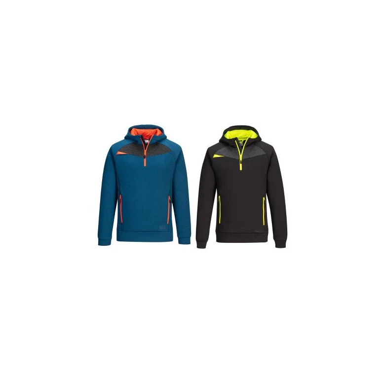 Sudadera de trabajo con Capucha Cremallera media Portwest DX467