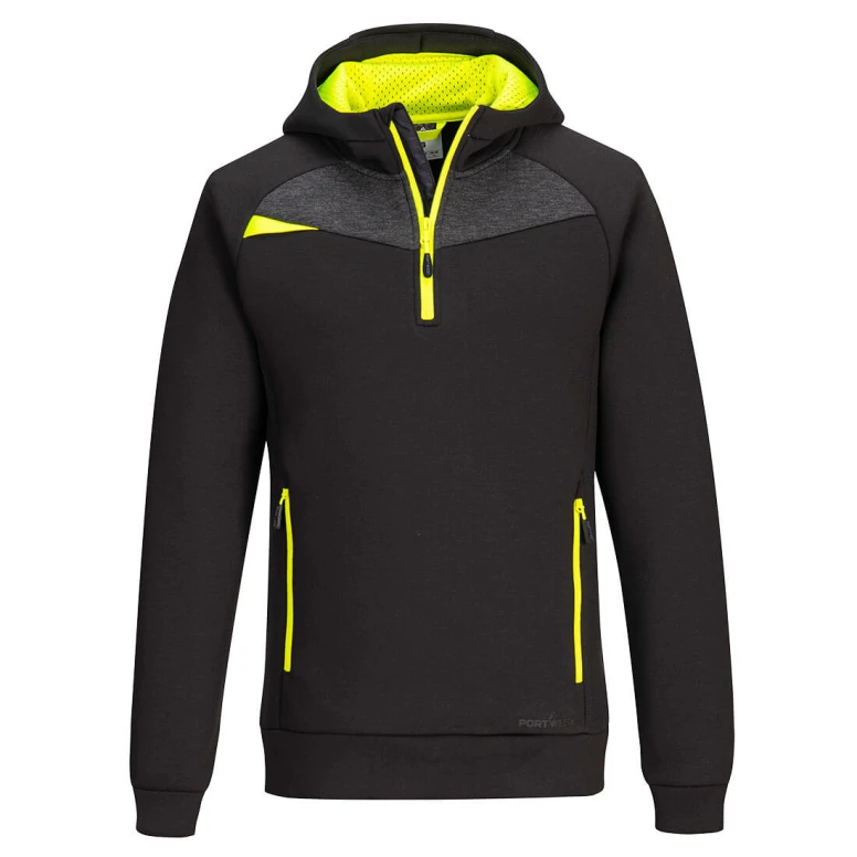 Sudadera de trabajo con Capucha Cremallera media Portwest DX467