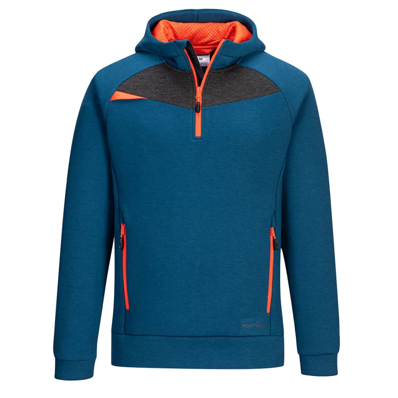 Sudadera de trabajo con Capucha Cremallera media Portwest DX467