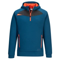 Sudadera de trabajo con Capucha Cremallera media Portwest DX467