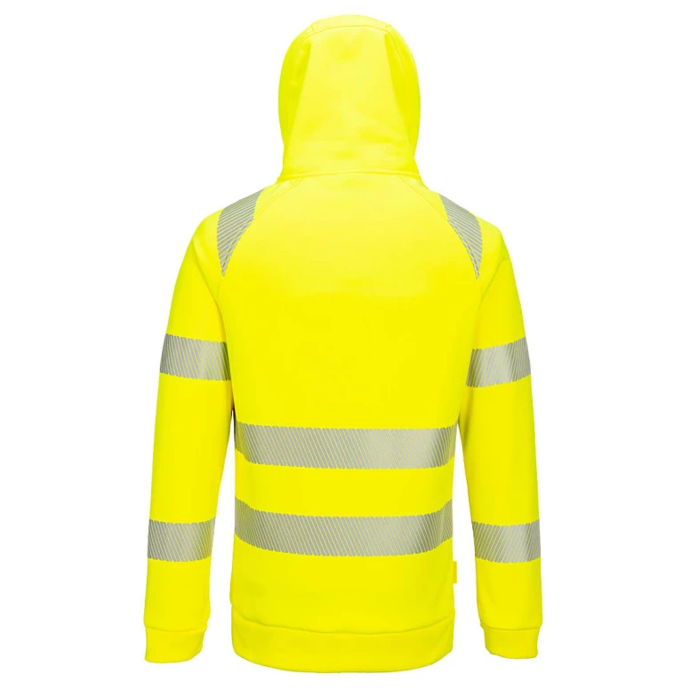 Sudadera de trabajo DX4 Alta Visibilidad con Capucha Cremallera media Portwest DX482