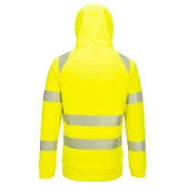 Sudadera de trabajo DX4 Alta Visibilidad con Capucha Cremallera media Portwest DX482