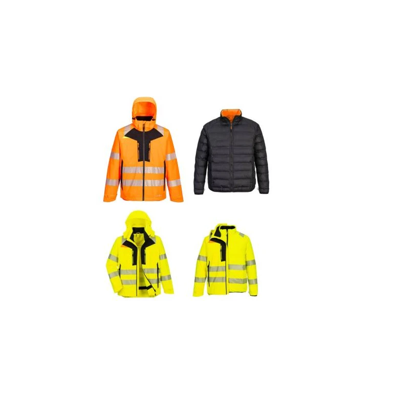 Chaqueta de trabajo Alta Visibilidad Impermeable 4 en 1 Portwest DX466