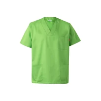 Blusa sanitaria de manga corta de trabajo Multibolsillos Velilla 589
