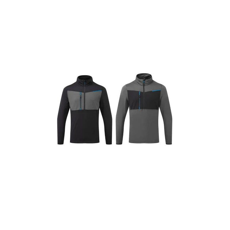 Sudadera de trabajo WX3 Cremallera media Portwest T755