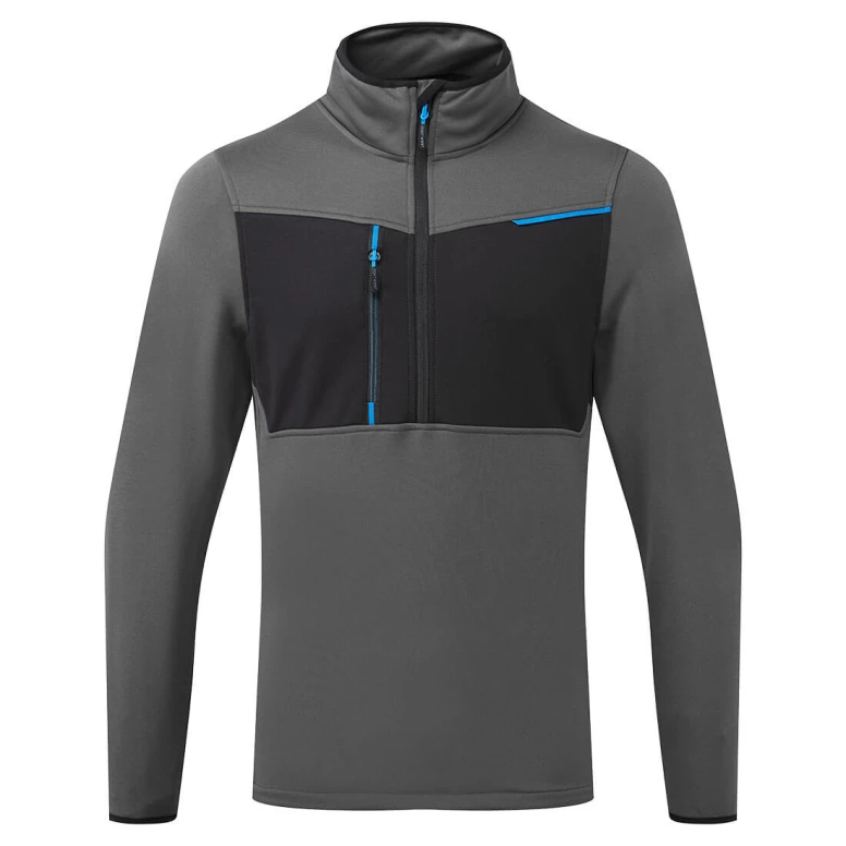 Sudadera de trabajo WX3 Cremallera media Portwest T755