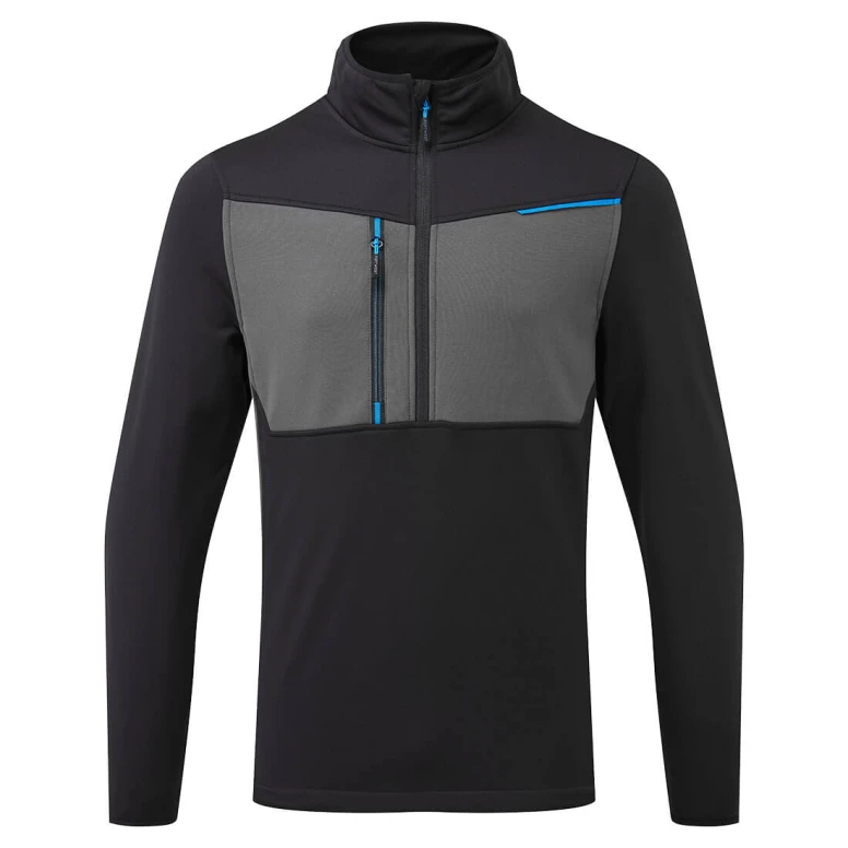 Sudadera de trabajo WX3 Cremallera media Portwest T755