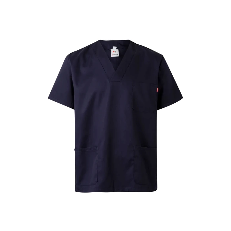 Blusa sanitaria de manga corta de trabajo Multibolsillos Velilla 589
