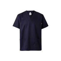 Blusa sanitaria de manga corta de trabajo Multibolsillos Velilla 589