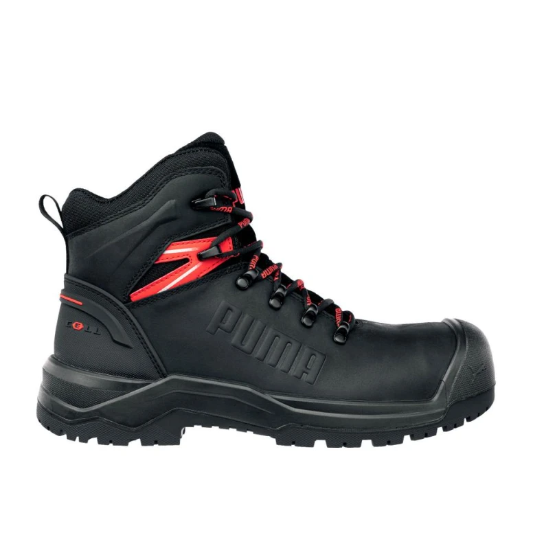Zapatos de seguridad Puma Iron HD Black Mid S3S FO LG CI SR 632740