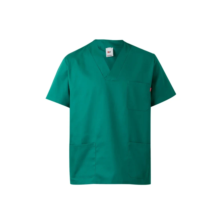 Blusa sanitaria de manga corta de trabajo Multibolsillos Velilla 589