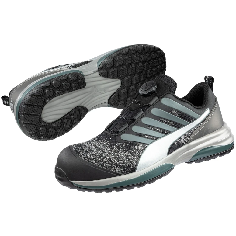 Zapatos de seguridad Puma Charge Black Disc Low BOA S1P HRO ESD SRC 644541