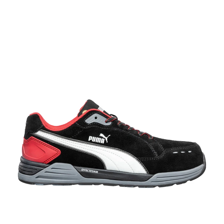 Zapatos de seguridad Puma Airtwist Black/Red Low S3 HRO ESD SRC 644630
