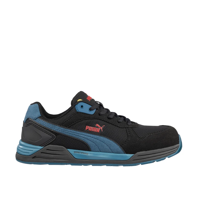 Zapatos de seguridad Puma Frontside Black/Blue Low S1P HRO ESD SRC 644660