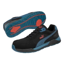 Zapatos de seguridad Puma Frontside Black/Blue Low S1P HRO ESD SRC 644660