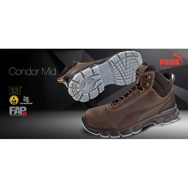 Zapatos de seguridad Puma Condor Mid S3 ESD SRC 630122