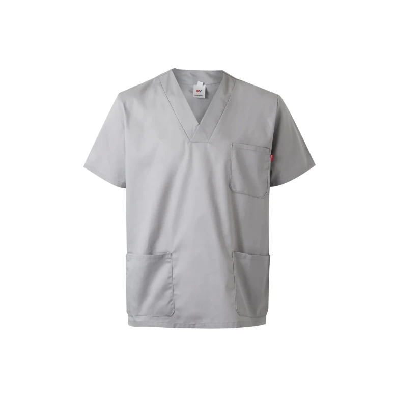 Blusa sanitaria de manga corta de trabajo Multibolsillos Velilla 589