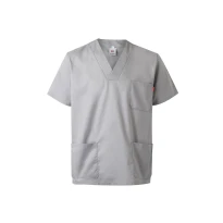 Blusa sanitaria de manga corta de trabajo Multibolsillos Velilla 589