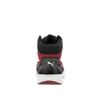 Zapatos de seguridad Puma Frontcourt Negro/Blanco/Rojo Mid S3 FO HRO ESD SRC 630050