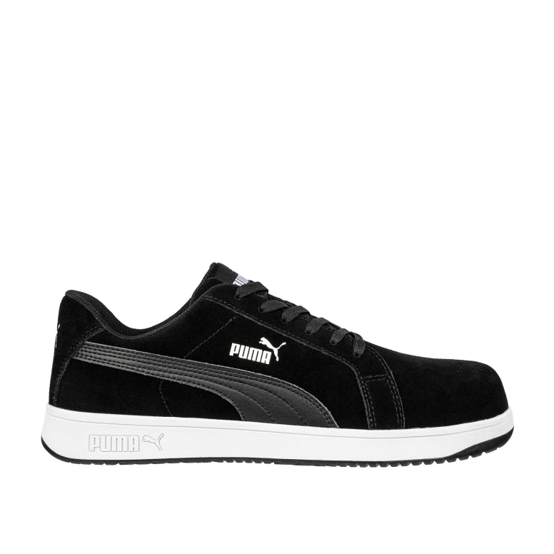 Zapatos de seguridad Puma Iconic Suede Black Low S1P FO HRO ESD SRC 640010