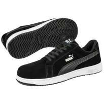 Zapatos de seguridad Puma Iconic Suede Black Low S1P FO HRO ESD SRC 640010