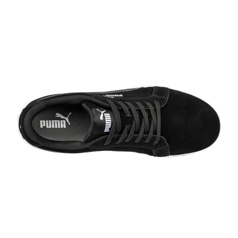 Zapatos de seguridad Puma Iconic Suede Black Low S1P FO HRO ESD SRC 640010