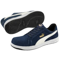 Zapatos de seguridad Puma Iconic Suede Navy Low S1P FO HRO ESD SRC 640020