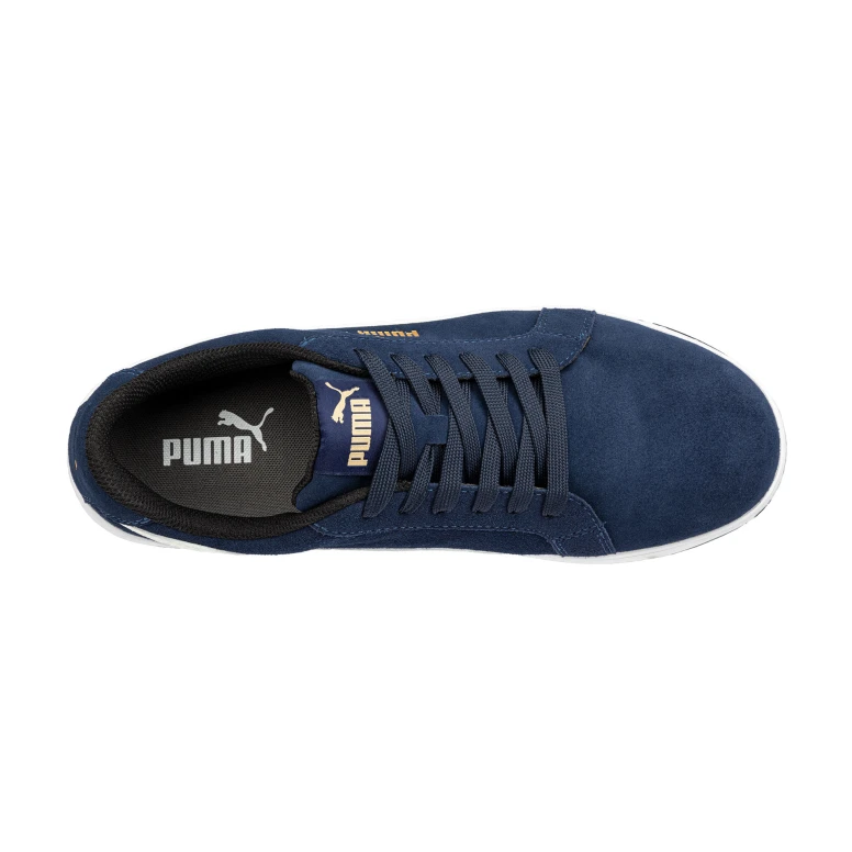 Zapatos de seguridad Puma Iconic Suede Navy Low S1P FO HRO ESD SRC 640020