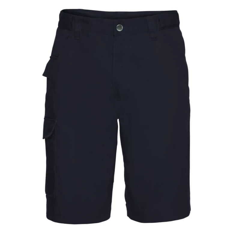 Bermuda de trabajo Multibolsillos en Twill de poliéster y algodón Russell - JE002M
